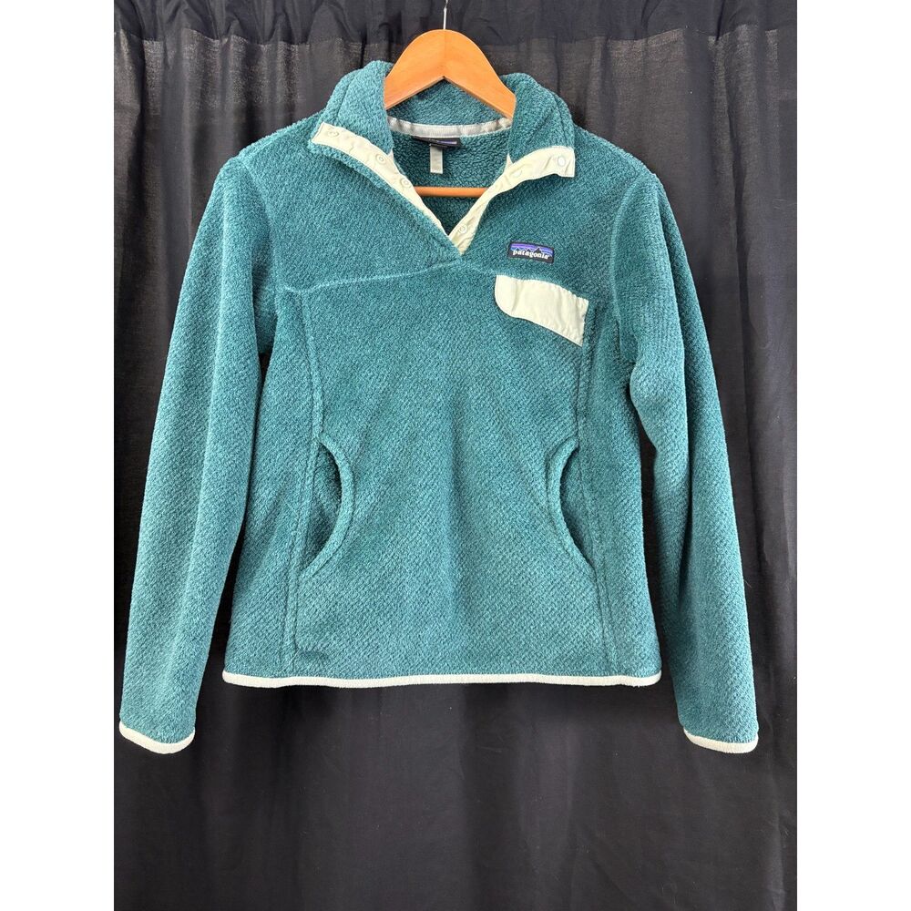 Patagonia Women's Re-Tool Full-Zip Fleece Jacket Teal Blue